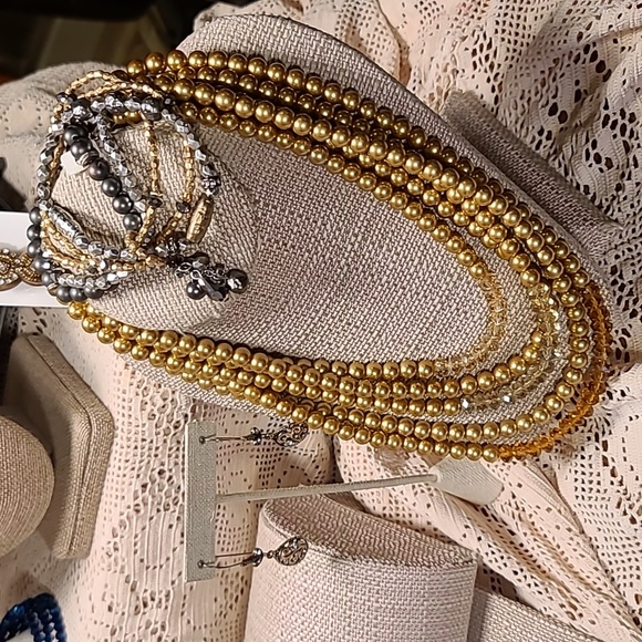 Bling! 16-Item J.Crew, Baublebar, Stella & Dot-Rhinestone & Pearl Jewelry Bundle - Picture 8 of 16